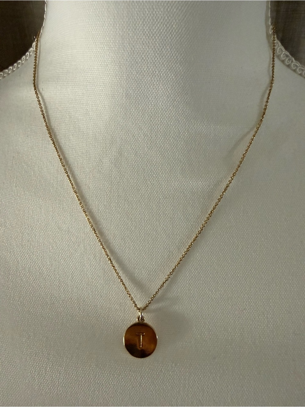 Kate Spade Initial  “T” Mini Initial Pendant Necklace